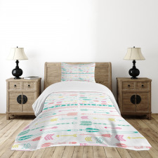 Pastel Boho Art Bedspread Set