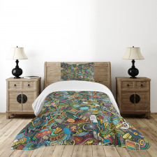 Social MediDevices Bedspread Set