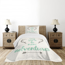 Words Antlers Arrows Bedspread Set