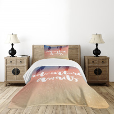 Motivation Theme Bedspread Set