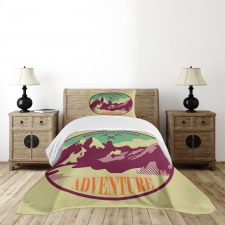 Trekking Camping Art Bedspread Set