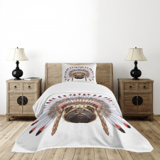 Native Style Bonnet Dog Bedspread Set