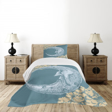 Vintage Crescent Moon Bedspread Set