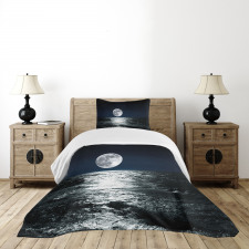 Ethereal Theme Drawing Bedspread Set