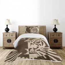 Big Jungle Predator Bedspread Set