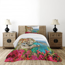 Cinque Terre Beach Coast Bedspread Set