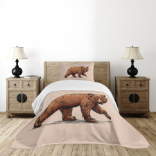 Ink Art Wildlife Beast Bedspread Set