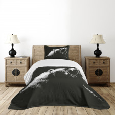 Sketch Art Carnivore Roar Bedspread Set