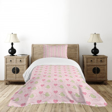 Elephants Hearts Love Bedspread Set