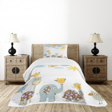 Jolly Jungle Creatures Bedspread Set