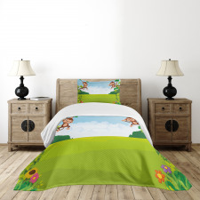 Monkeys on Vines Bedspread Set