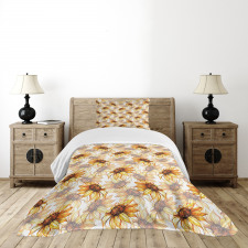 Sunflower Blossom Bedspread Set