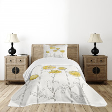 Hand Drawn Botany Bedspread Set