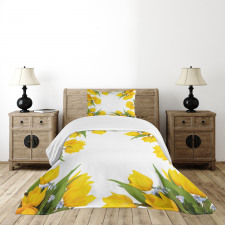 Yellow Tulips Bedspread Set