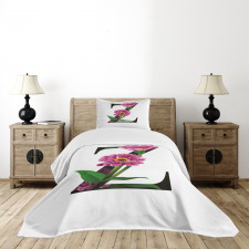 Zinnia Petals Leaves Z Bedspread Set