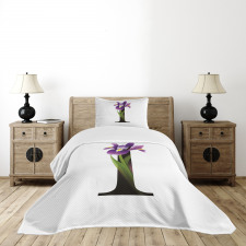 Iris Flowers Capital I Bedspread Set