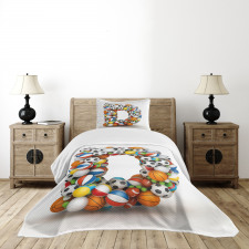 Sports Inspired Style Bedspread Set