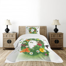 Summer Alphabet Herbs Bedspread Set