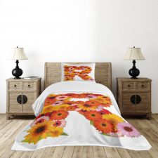 Gerbera Daisies Style Bedspread Set