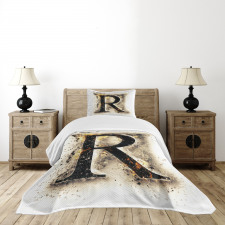 Gothic Baroque Writing Bedspread Set