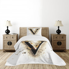 Cool Burning Alphabet Bedspread Set