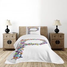 Animal World Alphabet Bedspread Set