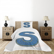 Retro Denim Concept Bedspread Set