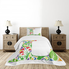 Leaf Blossom Bedspread Set