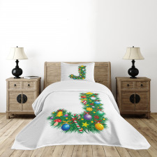 Uppercase Christmas Bedspread Set