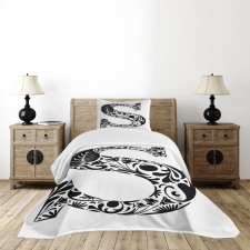 Floral Monochrome S Bedspread Set