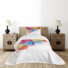 Vibrant Flowers Bloom Bedspread Set