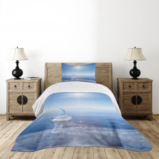 Icy Boat Sunny Weather Bedspread Set