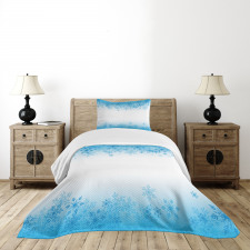 Abstract Snowflakes Cold Bedspread Set
