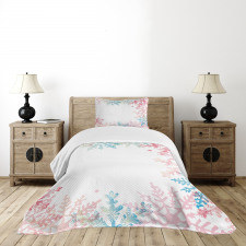 Winter Inspired Pastel Bedspread Set