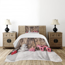 Traditional Xmas Bedspread Set