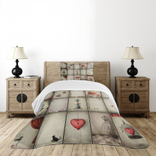 Hearts in Captivity Bedspread Set