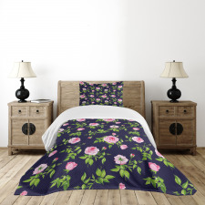 Vintage Roses Buds Bedspread Set