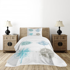 Windrose Marine Bedspread Set