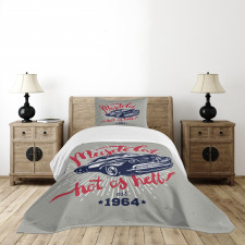 Muscle Car Hot as Hell Bedspread Set