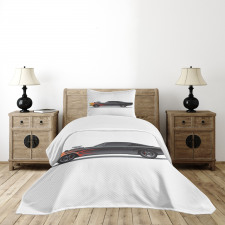 Retro Supercharger Vehicle Bedspread Set