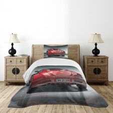 Sports Car Powerful Engine Bedspread Set