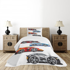 Formula Cars Technology Bedspread Set