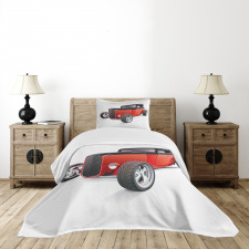 Nostalgic American Wheels Bedspread Set