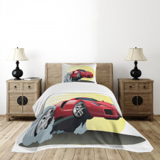 Cartoon Vehicle Powerful Bedspread Set