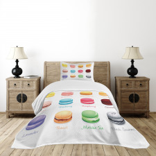 Colorful Macarons Bedspread Set