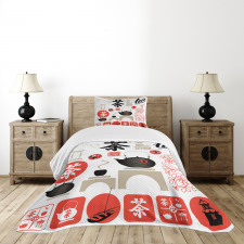 Japanese Tea Culture Bedspread Set