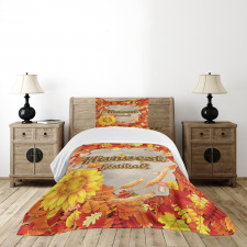 Festival Autumn Leaves Bedspread Set