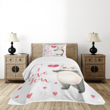 Panda Balloon Bedspread Set