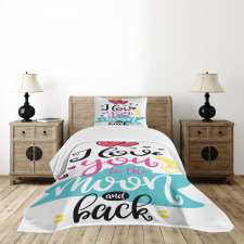 Lifestyle Words Partners Bedspread Set