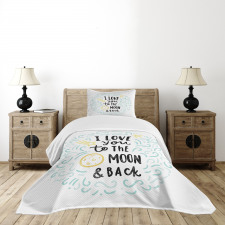 Cartoon Sibling Love Bedspread Set